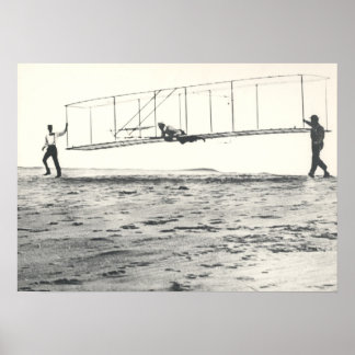 Póster Testes de Glider dos Irmãos Wright
