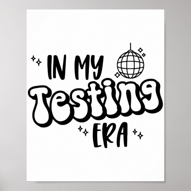 Poster Testes no Dia de Teste do Professor na Minha Era d (Frente)