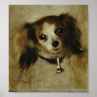 Póster Tête de chien - Pierre Auguste Renoir
