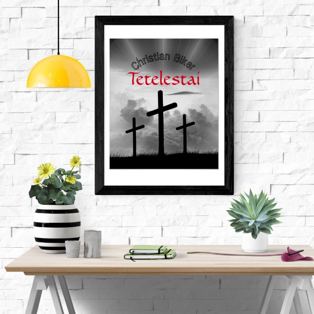 Poster Tetelestai Christian Biker (Criador carregado)