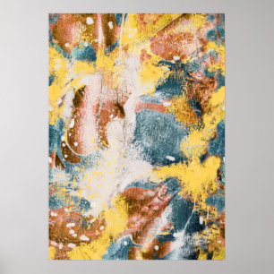 Poster Teto de Mata de Arte Moderna Abstrato