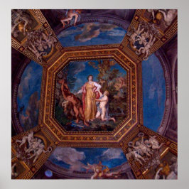 Póster Teto no Vaticano em Roma, Itália