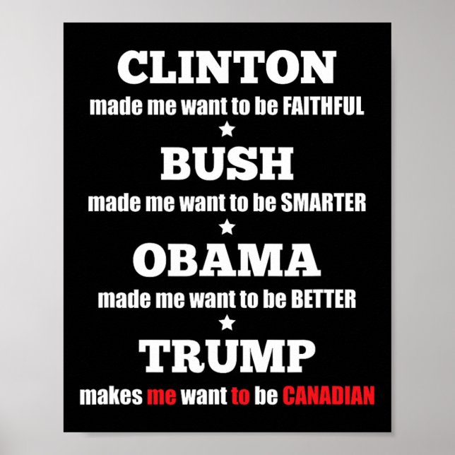 Poster Teto Político Trump Para Independentes E Liberais (Frente)