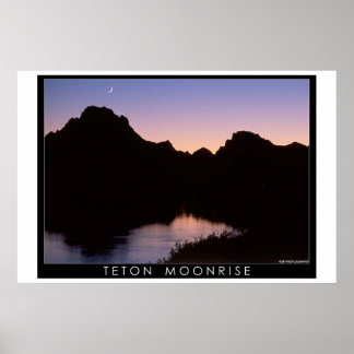Póster Teton Moonrise