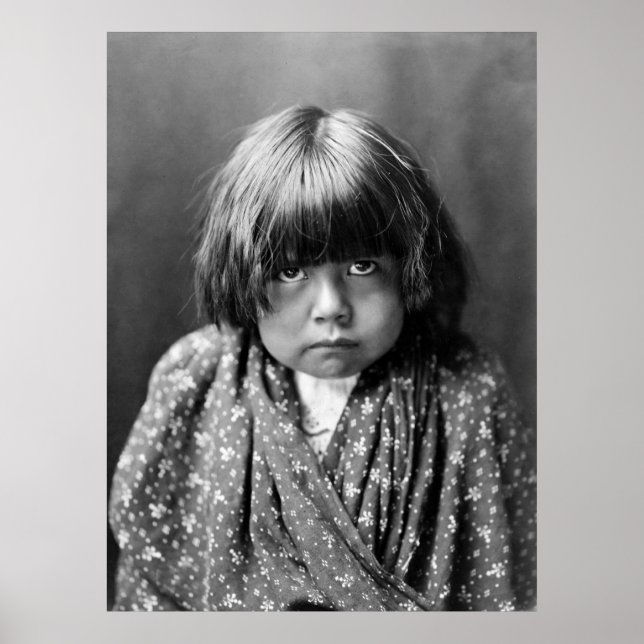 Poster Tewa Indian Child, 1905 (Frente)