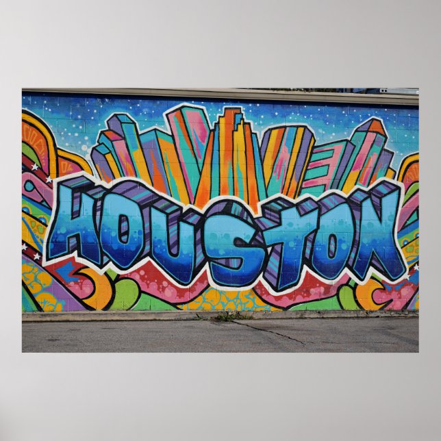 Poster Texas - Arte na Rua Houston (Frente)