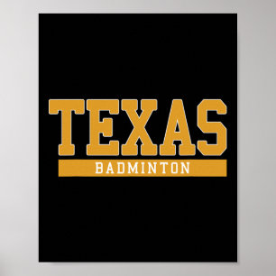 Poster Texas Badminton