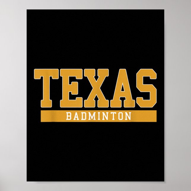 Poster Texas Badminton  (Frente)