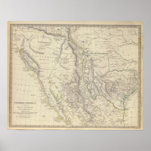 Póster Texas, Calif, N México