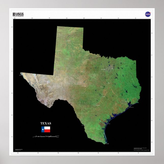 Póster Texas do Espaço (Frente)