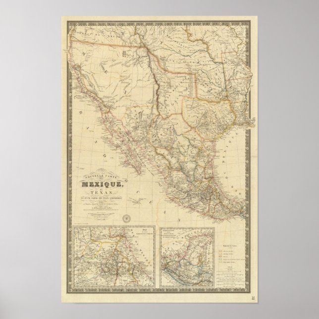 Poster Texas e México (Frente)