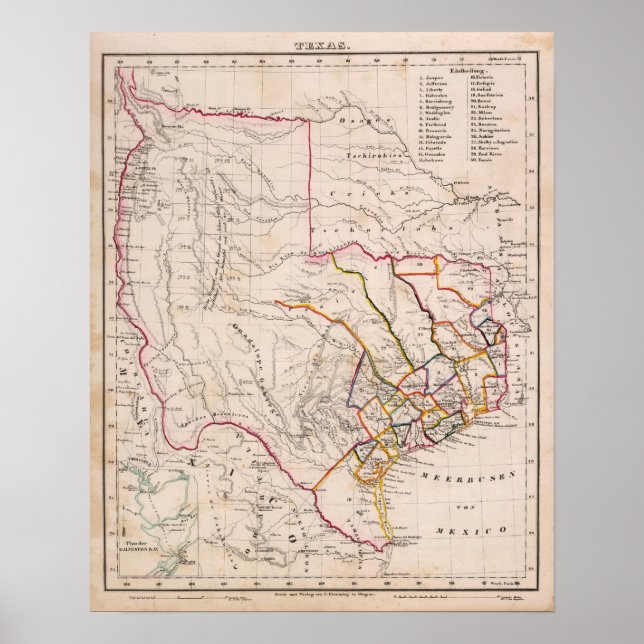Poster Texas e Oklahoma (Frente)