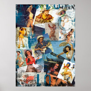 Poster Texas ecléctico: No. 2 da coleção da vaqueira d