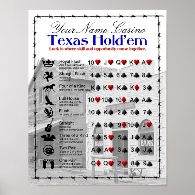 Póster Texas hold (Frente)