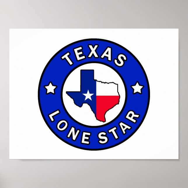Póster Texas Lone Star (Frente)