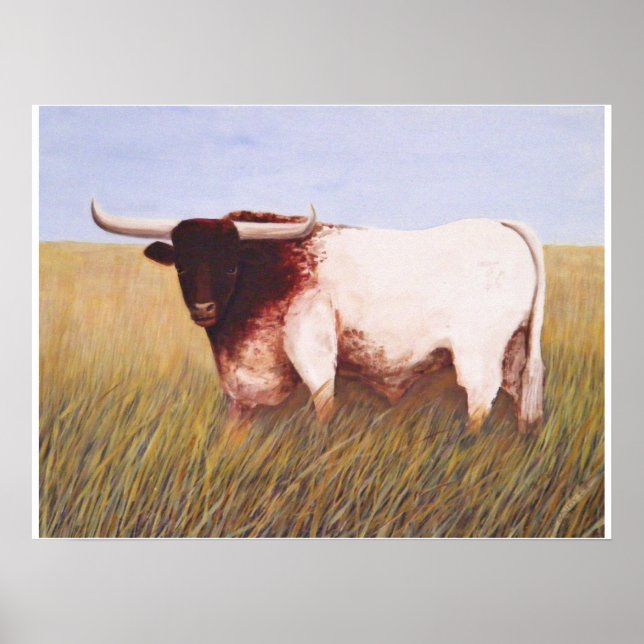 Póster Texas Longhorn (Frente)