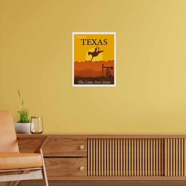 Poster Texas, O Estado da Estrela Solitária, (Sala de Estar 2)