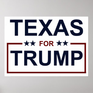Póster Texas para Trump