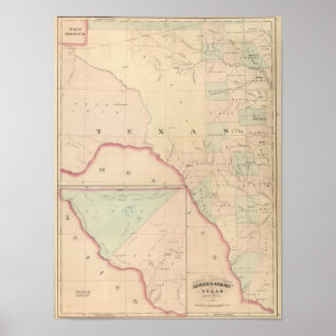 Poster Texas, parcela ocidental