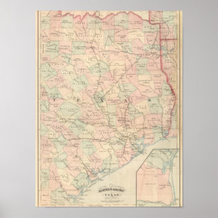 Póster Texas, parcela oriental