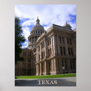 Poster Texas State Capitólio Building