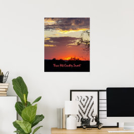 Poster Texas Sunset impressionante
