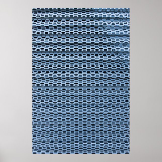 Poster Têxteis brancos e pretos (Frente)