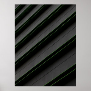 Poster Têxteis de banda branca e preta