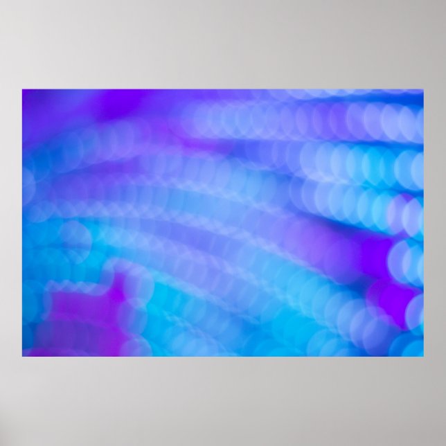 Poster Têxteis, de cor rosa e azuis, listrados (Frente)
