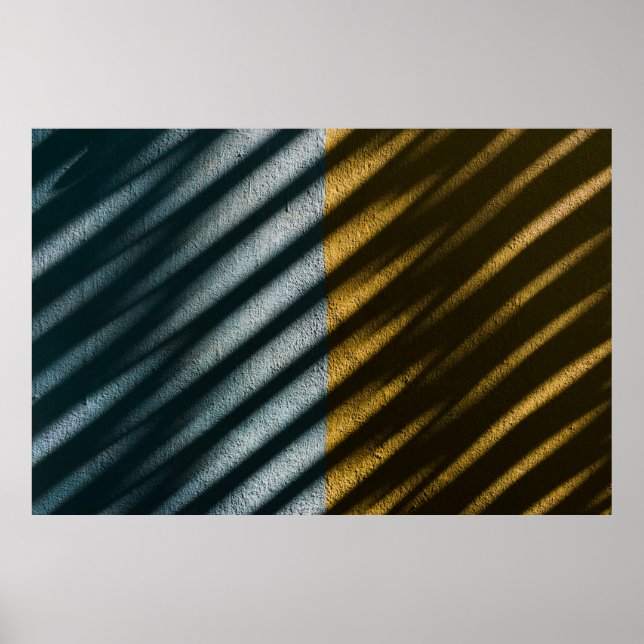Poster Têxteis em banda negra e castanha (Frente)