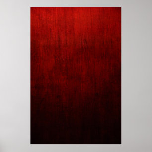 Poster Têxteis florais vermelhos e pretos