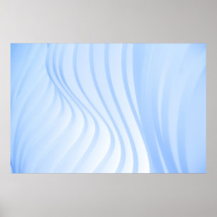POSTER TÊXTIL AZUL E BRANCO
