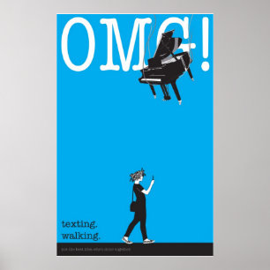 Póster texting. passeio