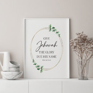 Poster Texto de 2025 JW com Eucalyptus