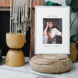 Poster Texto de Foto Personalizado Minimalista