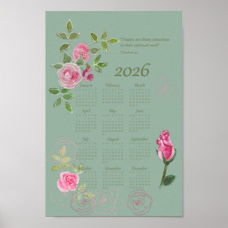 Poster texto do ano JW calendário personalizável