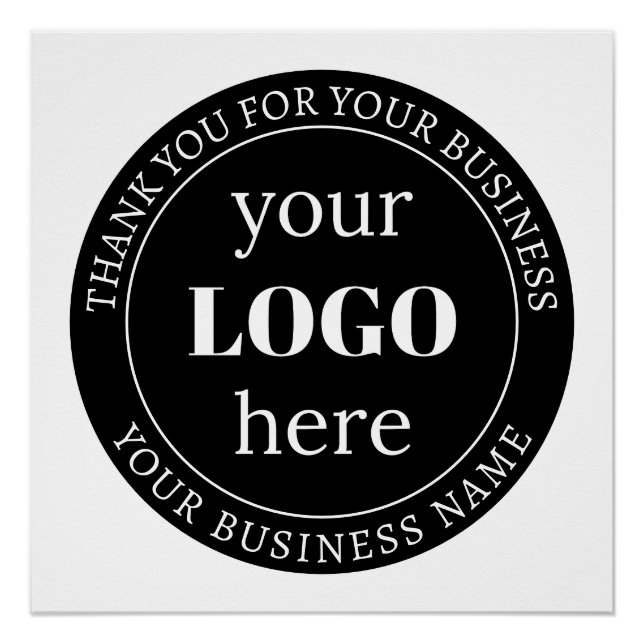 Póster Texto editável e seu logotipo ou outro Design (Frente)