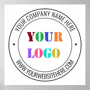 Poster Texto Informativo de Logotipo de Negócios Personal
