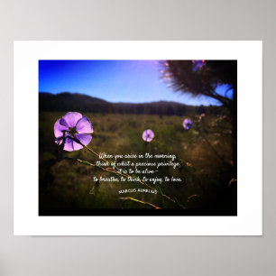 Poster Texto Personalizado de Foto Silhueta Sunset de Pra