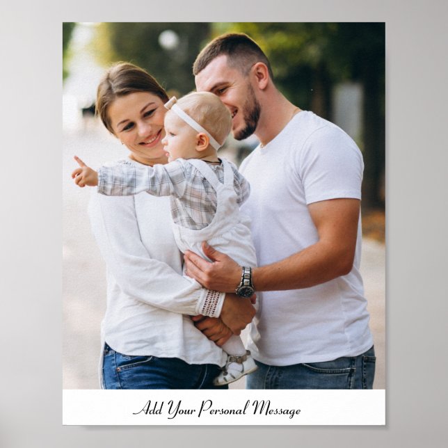 Poster Texto Personalizado de Fotografia (Frente)