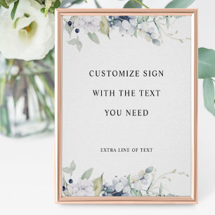 Poster Texto Personalizado do cheio, Sinal de Casamento d