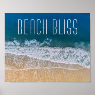 Poster Texto Personalizado do Sonho Tropical da Costa do 