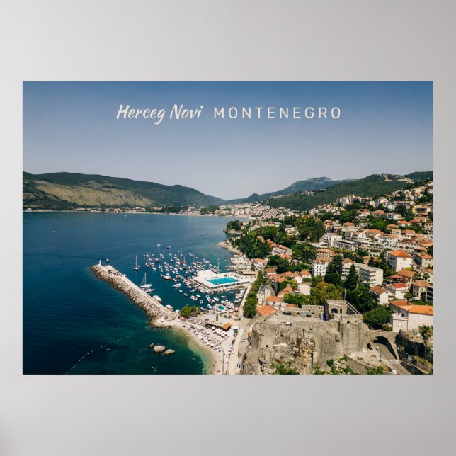Poster Texto Personalizado Montenegro (Frente)