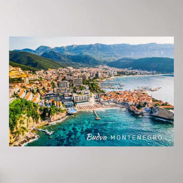 Poster Texto Personalizado Montenegro (Frente)