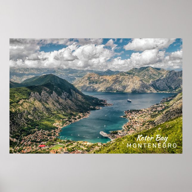 Poster Texto Personalizado Montenegro (Frente)