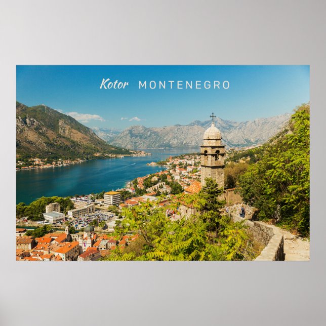 Poster Texto Personalizado Montenegro (Frente)