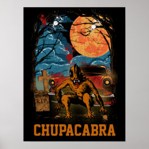 Poster Texto Personalizável da Criptografia do Chupacabra
