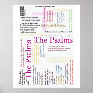 Póster Texto relacionado   da bíblia dos salmos