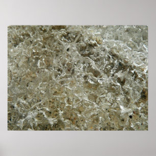 Poster Textura Abstrata de Gelo Glacial da Natureza