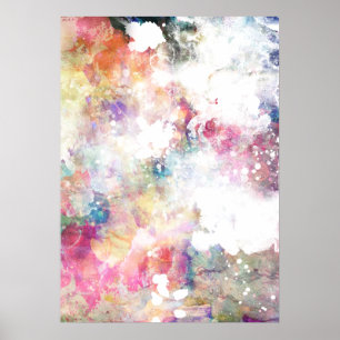 Poster Textura abstrata do grunge com pintura 2 da